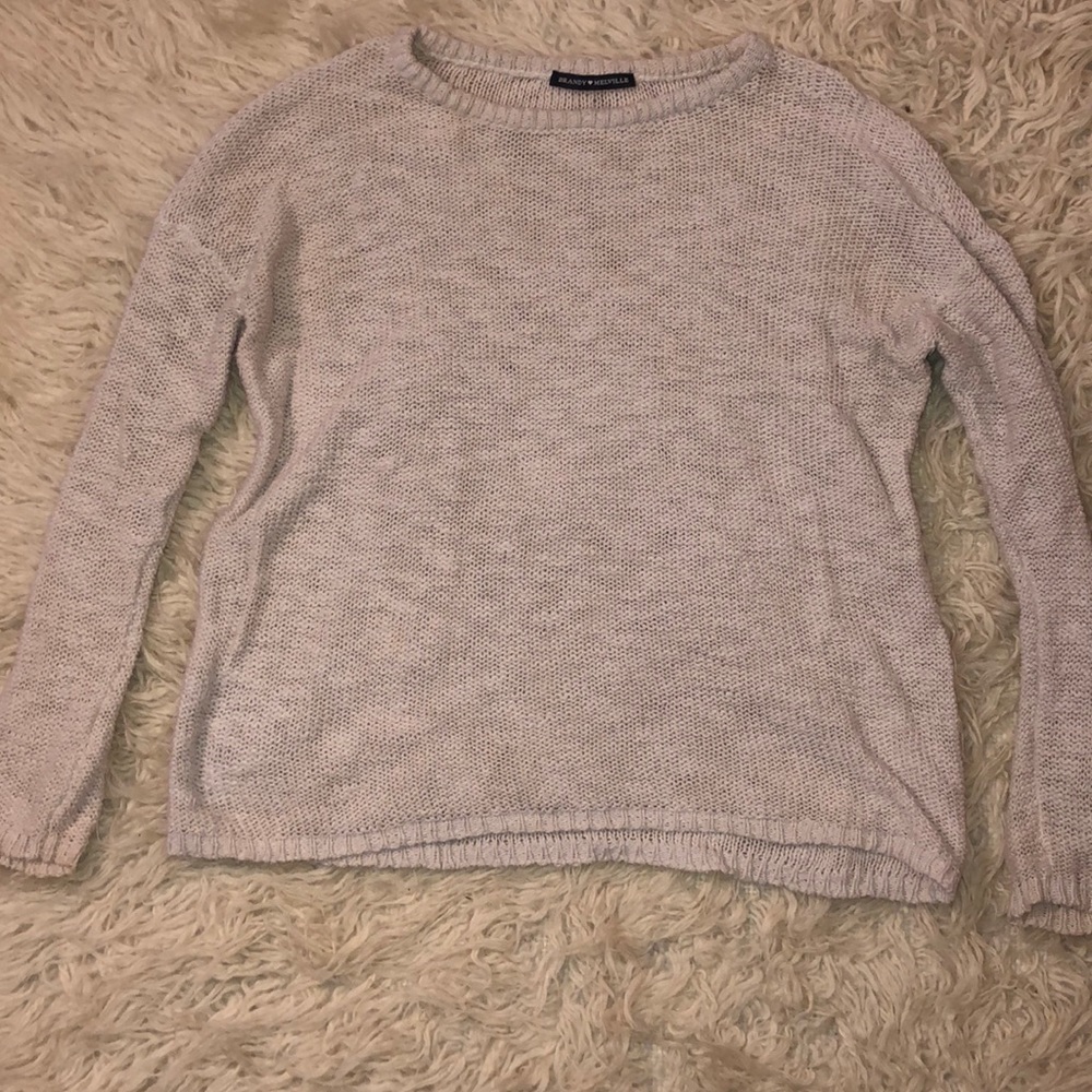 Knit cream sweater